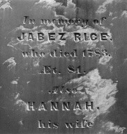 Rice, Jabez; Rice, Hannah