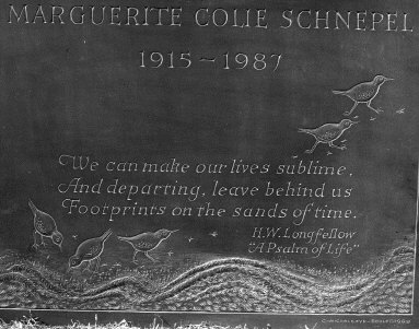 Schnepel, Marguerite Colie