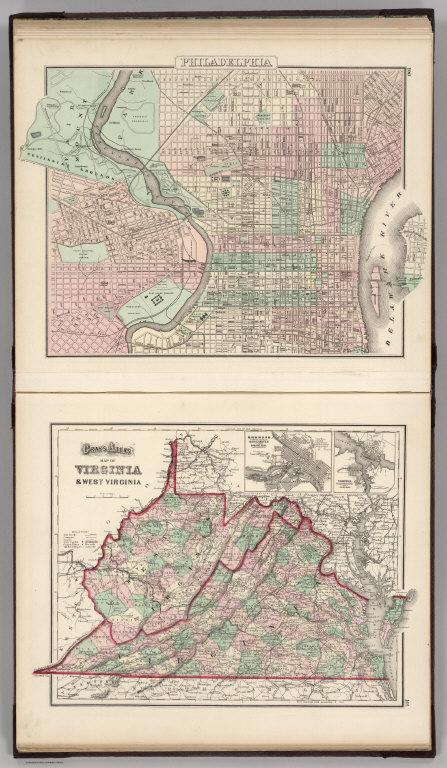 Philadelphia. Virginia and West Virginia.