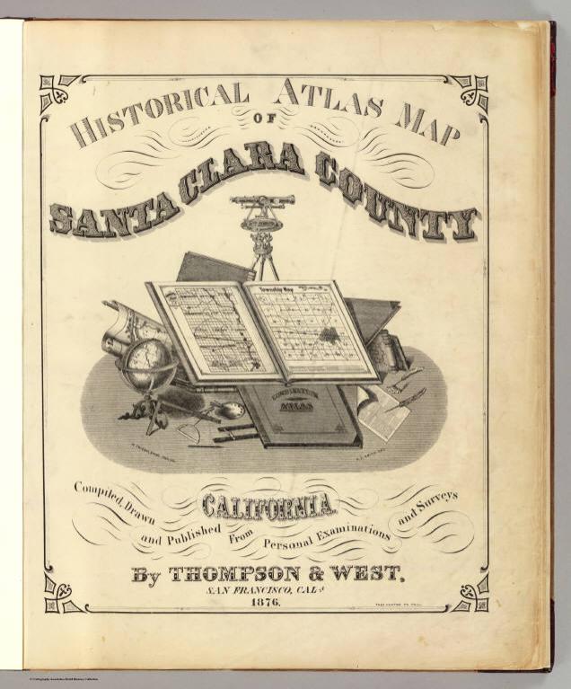 Title Page: Santa Clara County atlas map.