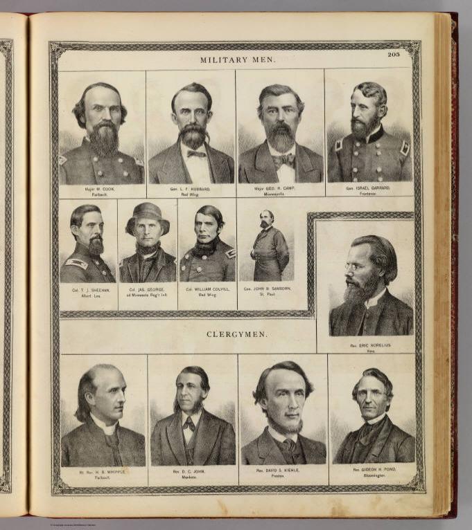 (Portraits of) Military men and clergymen.