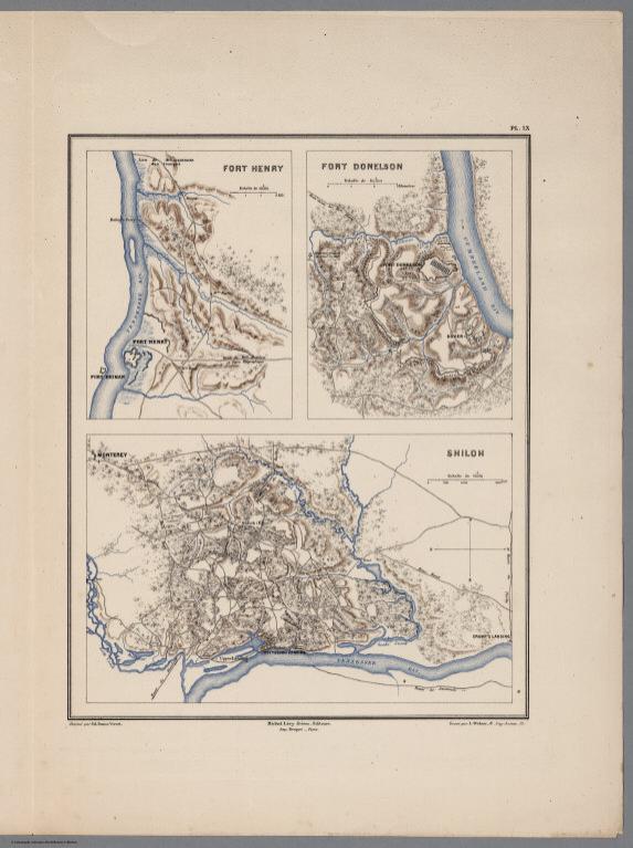 Planche IX. Fort Henry. Fort Donelson. Shiloh.