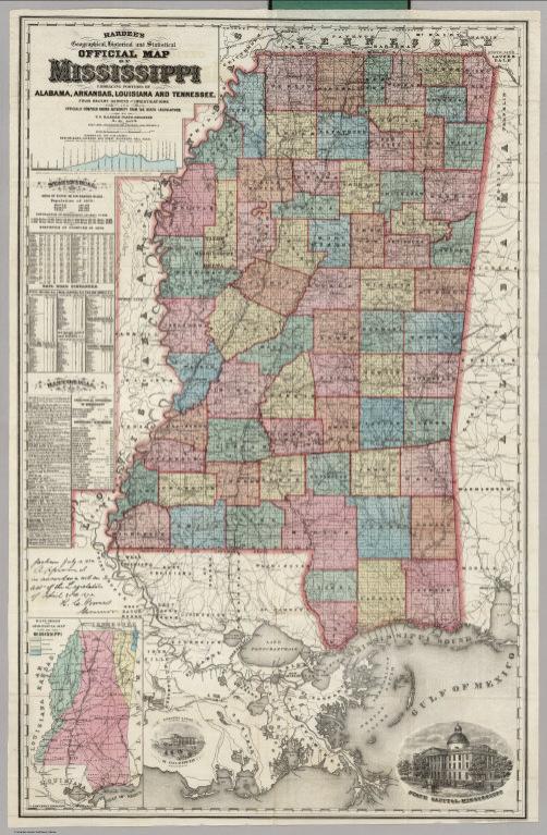 Mississippi Embracing Portions Of Alabama, Arkansas, Louisiana And Tennessee