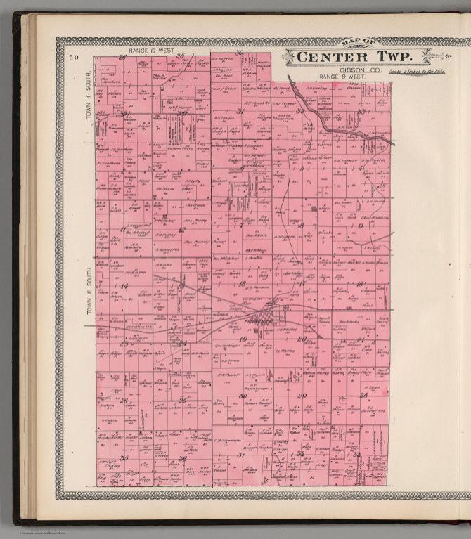 Center Township, Gibson County, Indiana.