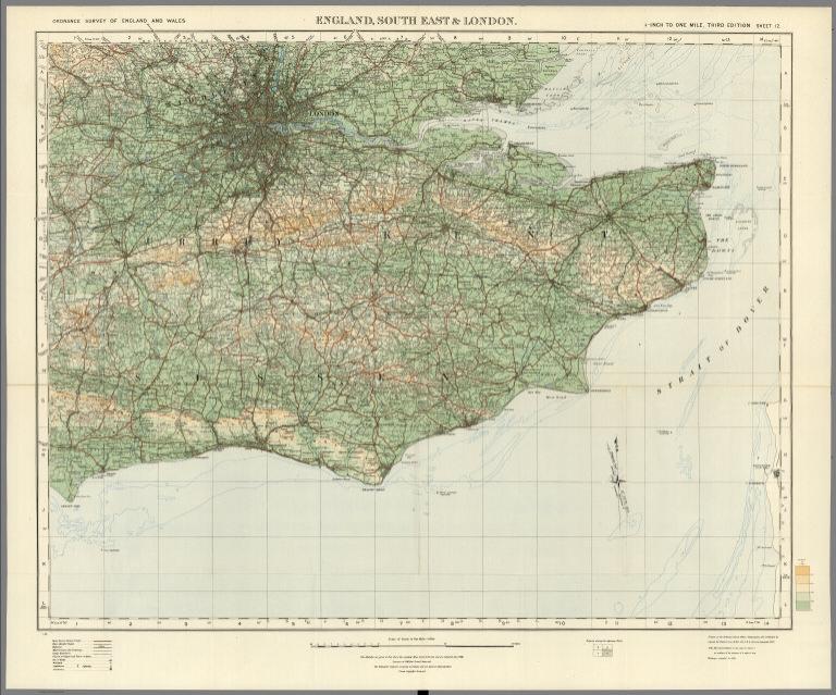Sheet 12. England South-East & London.