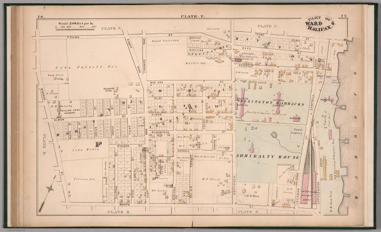 Plate T. Part of Ward 6, Halifax.