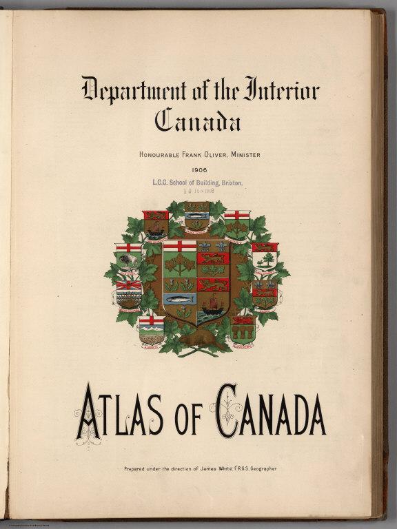 Title Page: Atlas of Canada