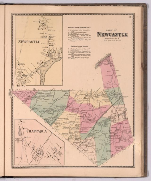 Town of Newcastle, Westchester County, New York. (insets) Newcastle. Chappaqua.