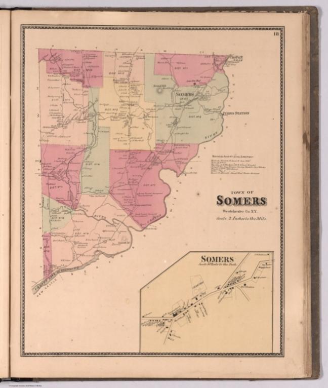 Town of Somers, Westchester County, New York. (inset) Somers.
