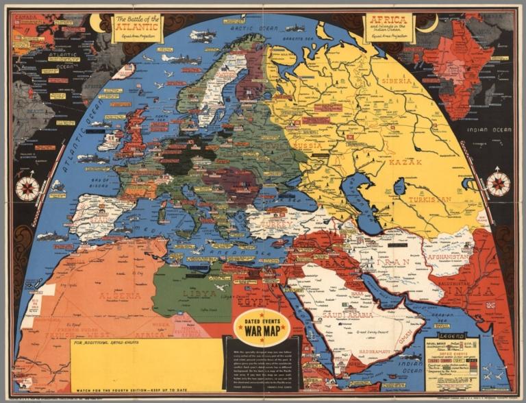 Dated events war map. Stanley Turner. Third edition