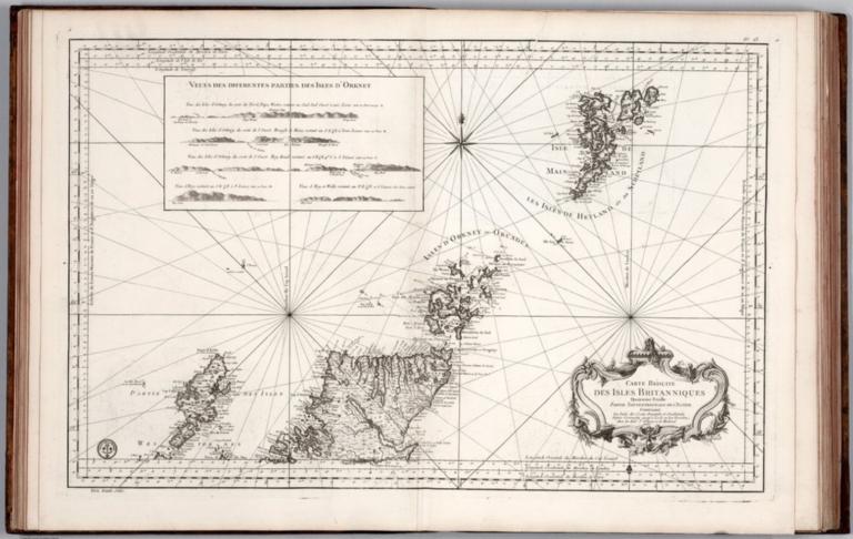 Carte Reduite des Isles Britanniques Quatrieme Feuille Partie Septentrionale de l'Ecosse.