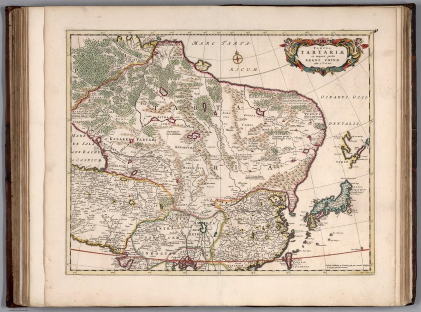 Map: Tabula Tartariae et majoris partis Regni Chinae, de Wit, c. 1680
