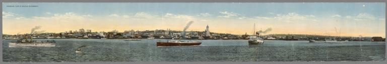 Panoramic view of Seattle waterfront