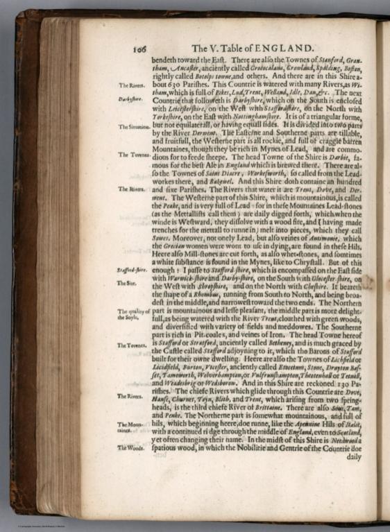 Text Page: (Continues) The fifth table of England