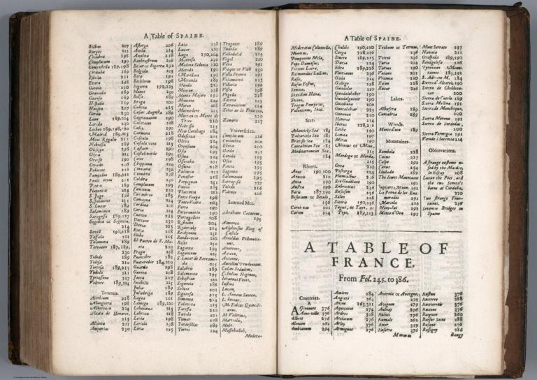 Text Page: (Continues) A table of the Foure generall parts of the world