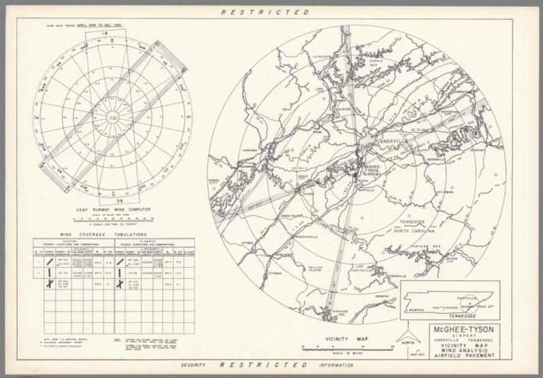 McGhee-Tyson Airport : Knoxville Tennessee : Vicinity map