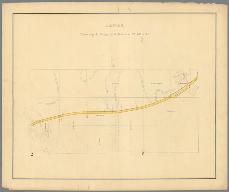 15. A. & N. R.R. (Plans for route of Atchison and Nebraska Railroad)