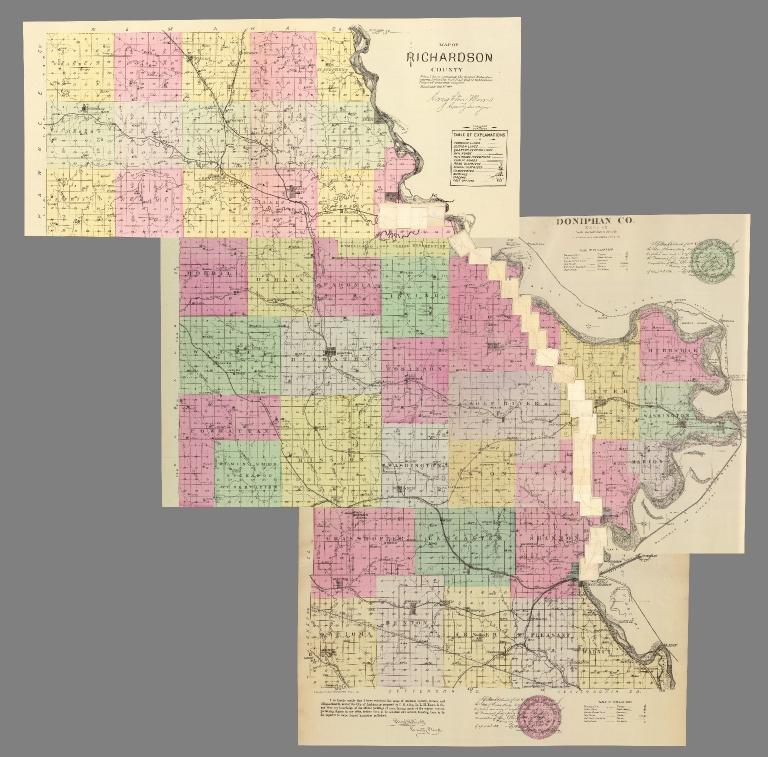 Composite: 24 sheets. A. & N. R.R. (Plans for route of Atchison and Nebraska Railroad)