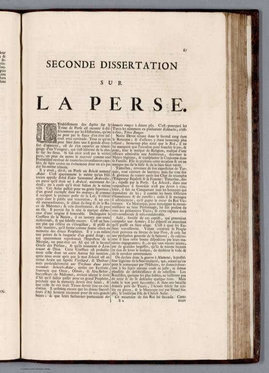 Text: Tome V. Seconde dissertation sur la Perse. Page 67