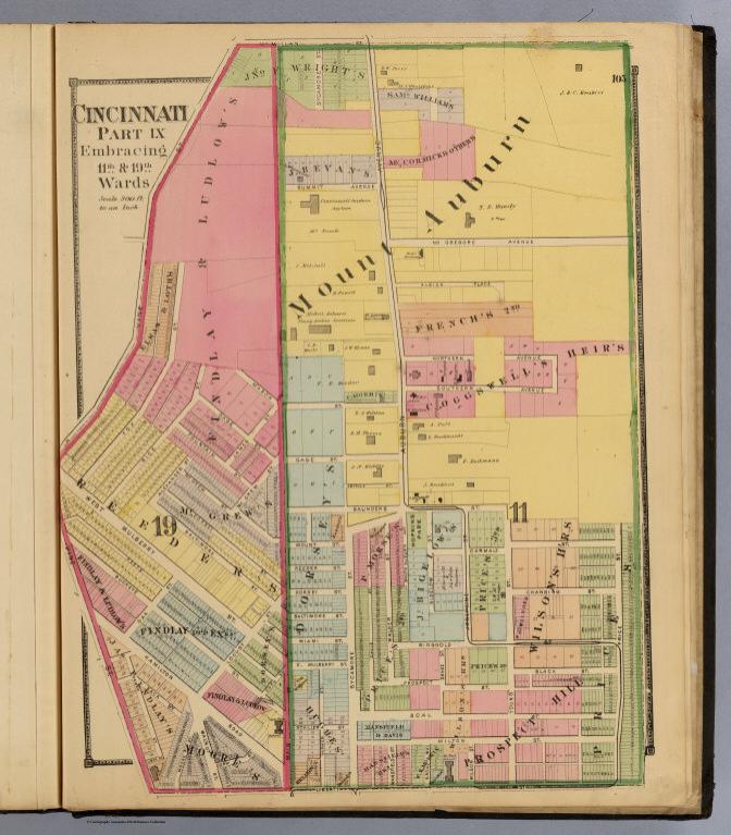 Cincinnati 9, wards 11, 19.