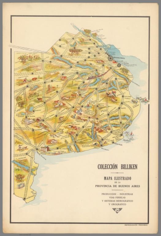 Mapa ilustrado d la Provincia de Buenos Aires