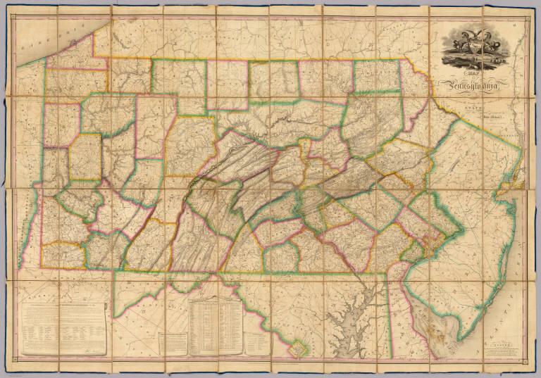 Map Of Pennsylvania.