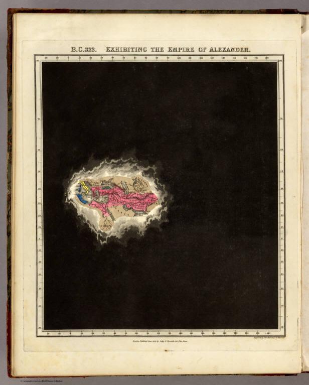 B.C. 323. Exhibiting The Empire Of Alexander.