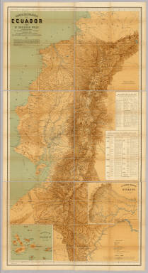 Carta Geografica del Ecuador.