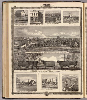 Farms, businesses, residences, Cedar County, Manchester, Bloomfield, Oskaloosa, Pella, Freeport, Cresco and Decorah.