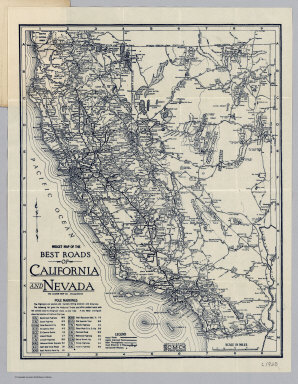Roads Of California And Nevada.