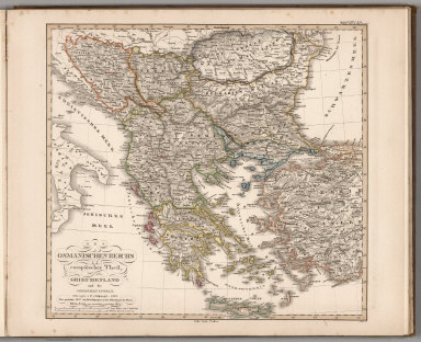 Des Osmanischen reichs europaqischer Theil, Griechenland. (Ottoman Empire in Europe, Greece).