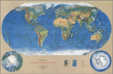 1627年 世界地図 古地図 ポスター 額 Rand MqNally Rand McNally Classic Edition World Wall Map – Laminated Rolled