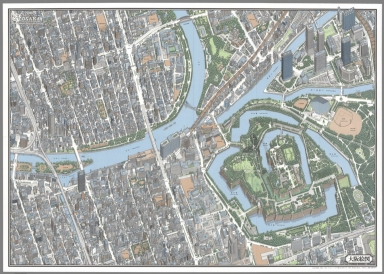 Browse All : Separate Map of Osaka (Japan) - David Rumsey