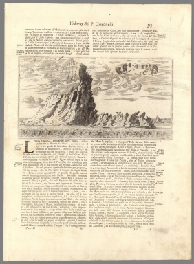 Text Page: Isolario del P. Coronelli. Parte II. Il Pico di Tenediffa