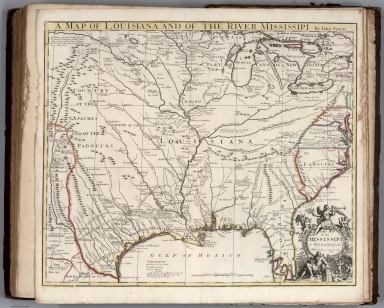 Map of Louisiana and of the River Mississippi.