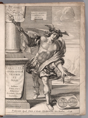 Title- Decorative: (Volume 1) Parallela Geographiae Veteris et Novae. 1648.