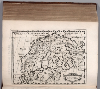 Ancienne carte de la Norvège, de la Suède, du Danemark