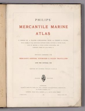 Title Page: Philips' Mercantile Marine Atlas