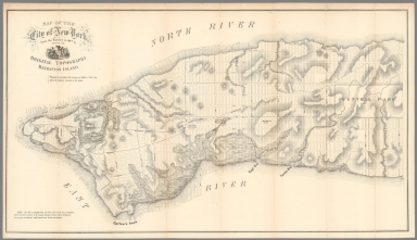 Map of the City of New York from the Battery to 80th St Map of the City of New York from the Battery to 80th St