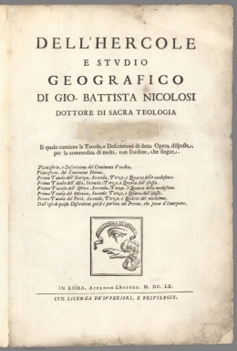Title: Dell'Hercole E Studio Geografico. Tomo Secondo.