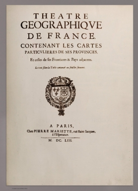 Title: Theatre geographique de France