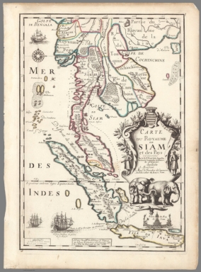 Carte du Royaume de Siam et des pays Circunvoisins