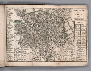 Plan general de Paris 1765 - David Rumsey Historical Map Collection
