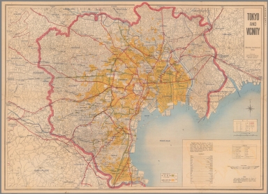 Browse All : Separate Map of Tokyo (Japan) - David Rumsey