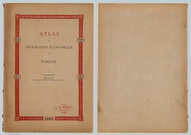 Covers: Atlas de geographie economique de Turquie