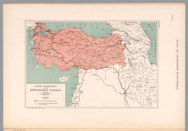 Planche 6: Carte No. 19: Carte politique de la Turque