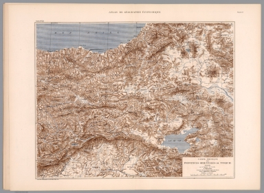 Planche 9: Carte No. 23: Carte physique des provinces orientales de Turquie