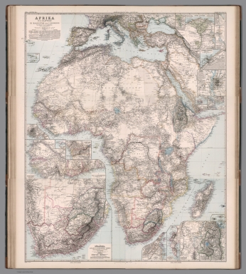 Composite Map: Afrika in 6 Blaetten.