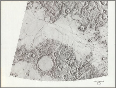 LAC 12 Plato Relief Rendition Lunar Astronautical Chart series