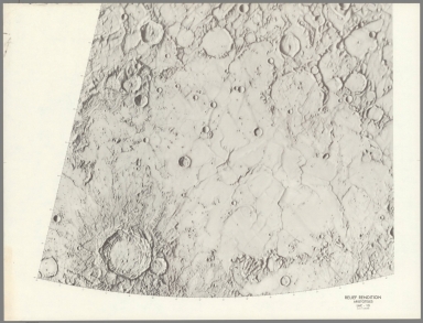 LAC 13 Aristoteles Relief Rendition Lunar Astronautical Chart series
